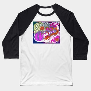 Neon Dragon With 4 Elements Variant 15 Baseball T-Shirt